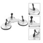 Ventosa Tripla Alumínio 116mm - Vonder
